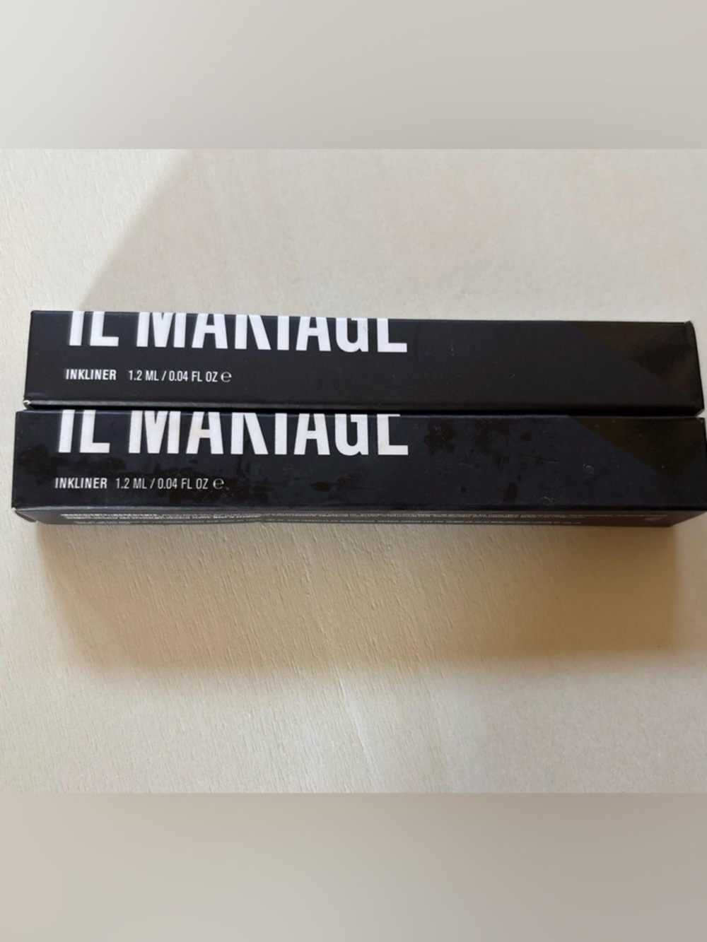 2X IL Makiage Inkliner SHADE BLACK- 1.2ml/0.04 oz FULL SIZE, NEW